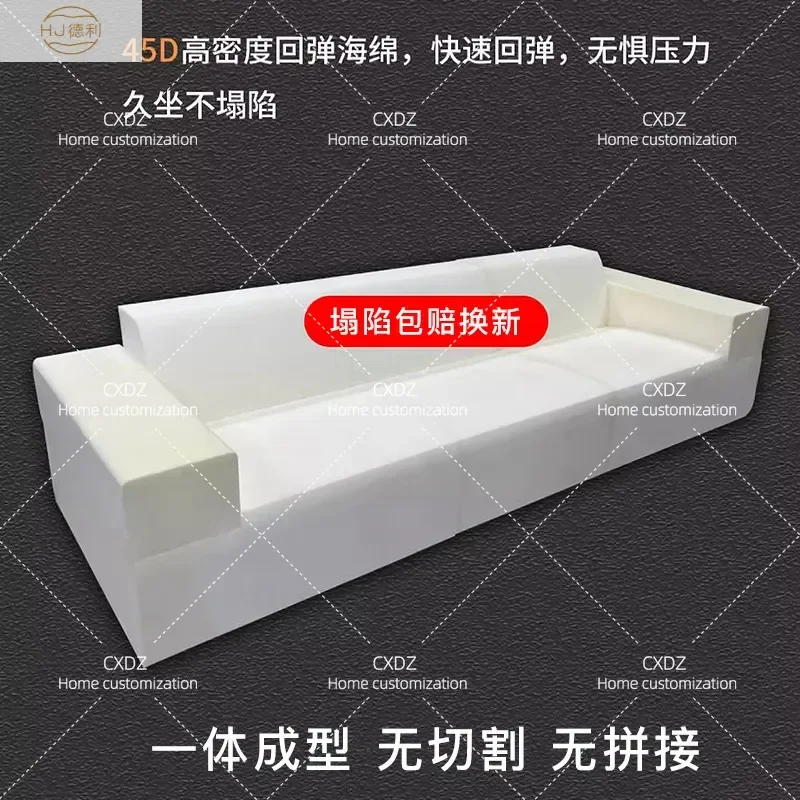Corduroy Sofa Straight Row Living Room Furniture Tofu Block Design Vacuum Packed Compression Roll Bag for Cross Border