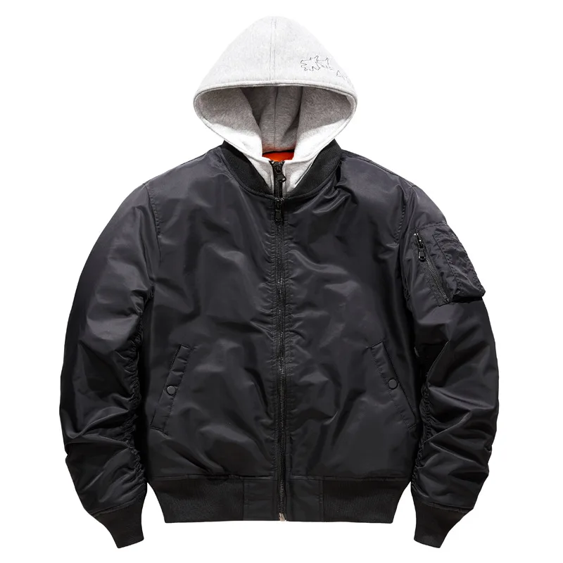 

Осень-зима, новая мода, мужские сращенные цветные повседневные модные свободные куртки с капюшоном на молнии с длинными рукавами, мужская одежда, пальто