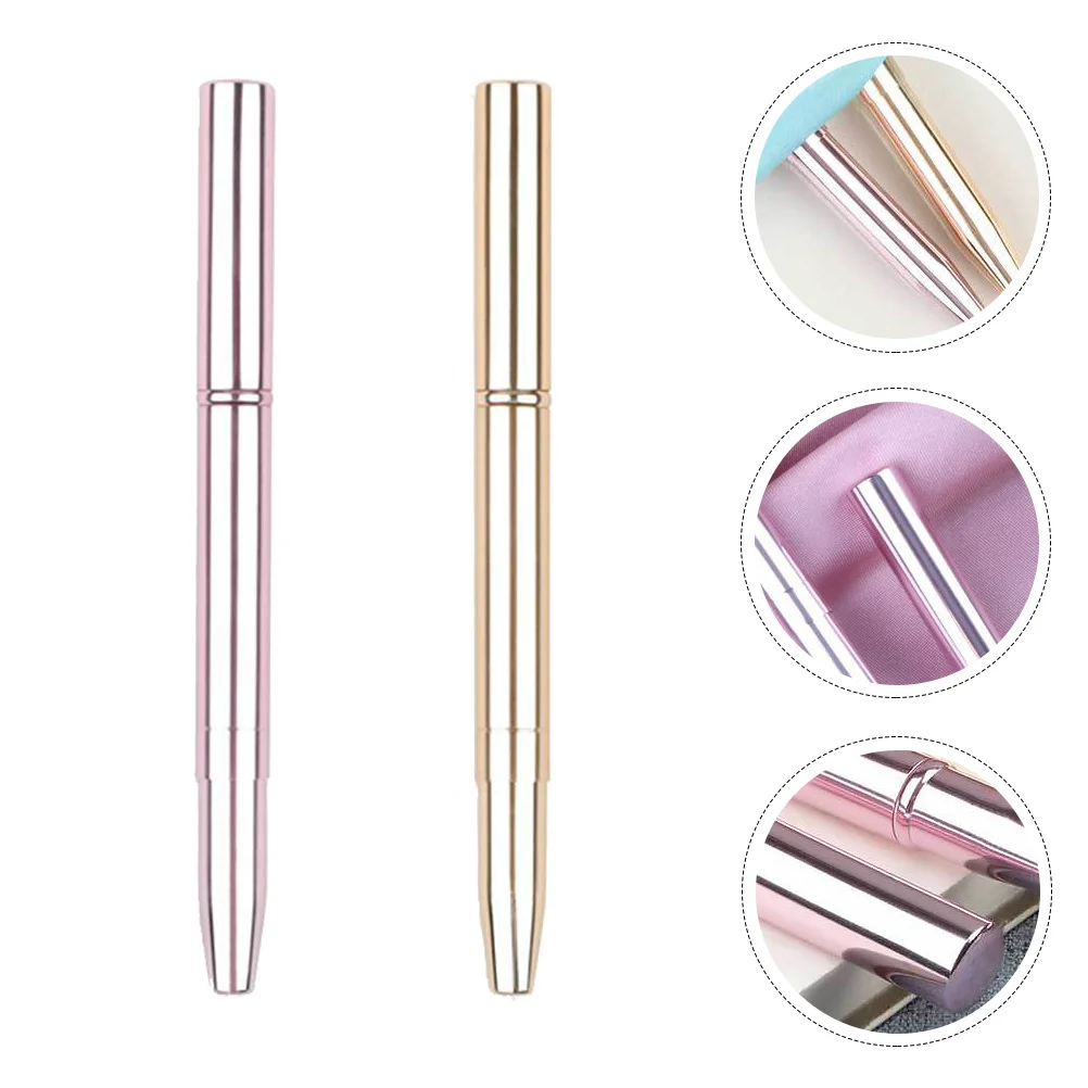 แปรงทาปากแบบสองหัว 2 ชิ้น อุปกรณ์แต่งหน้าระดับมืออาชีพ สำหรับทาลิปสติก ลิปกลอส พกพาสะดวก ทนทาน ของขวัญสำหรับผู้หญิง