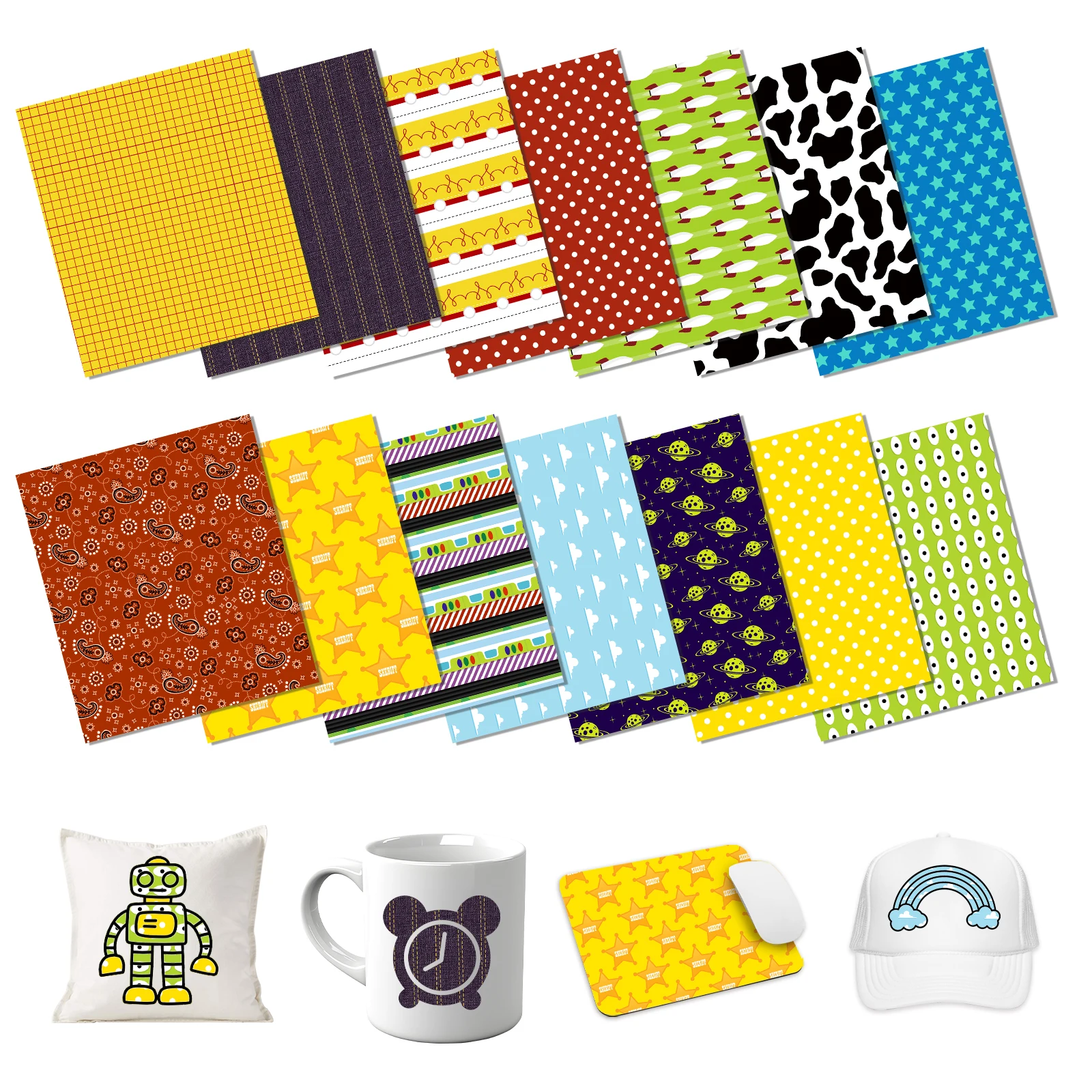 

Листы для переноса сублимационных чернил, 14 листов, 12 x 10 дюймов, сублимационная бумага с принтом коров для кружек, стаканов, бумага для переноса «сделай сам»