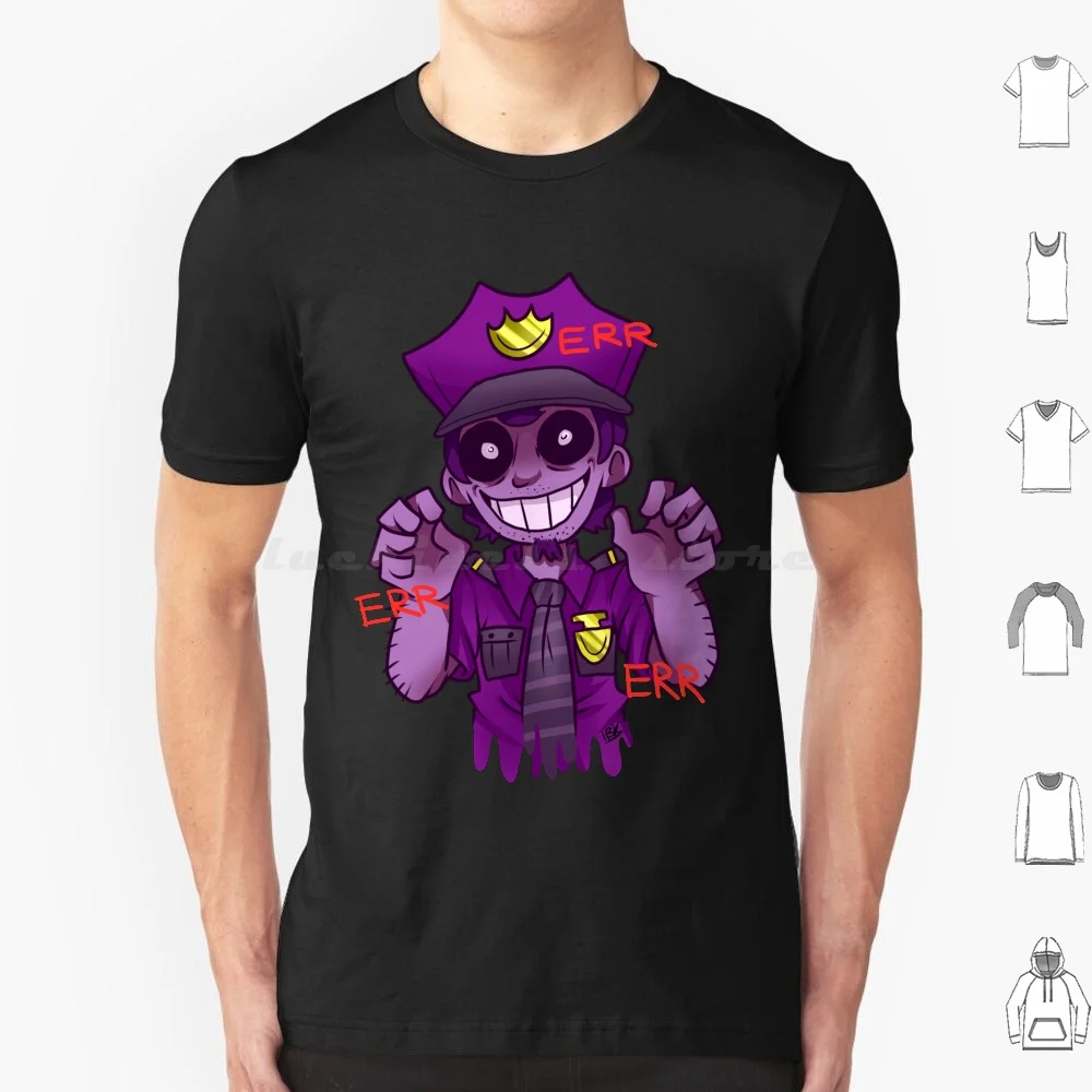 The Purple Man T Shirt Cotton Men Women Diy Print Purple Man Purple Guy Vincent Fnaf Fnaf2 Fnaf3 Five Nights At 5Naf Fazbear