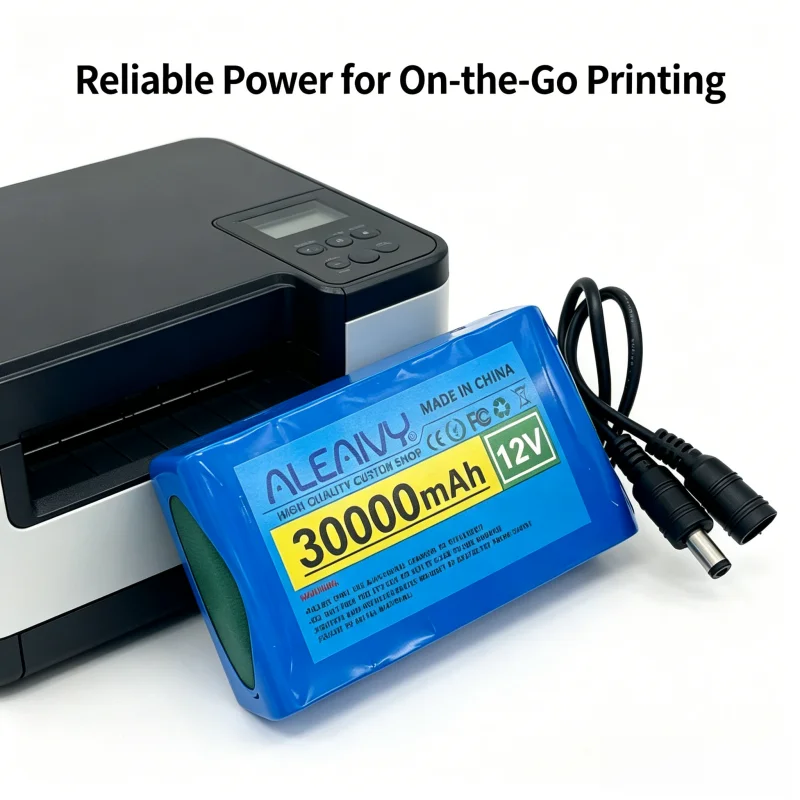 Rechargeable 12V 30000mAh Lithium Battery for CCTV Security Camera Alarm System Solar Light Outdoor Backup Power Bank