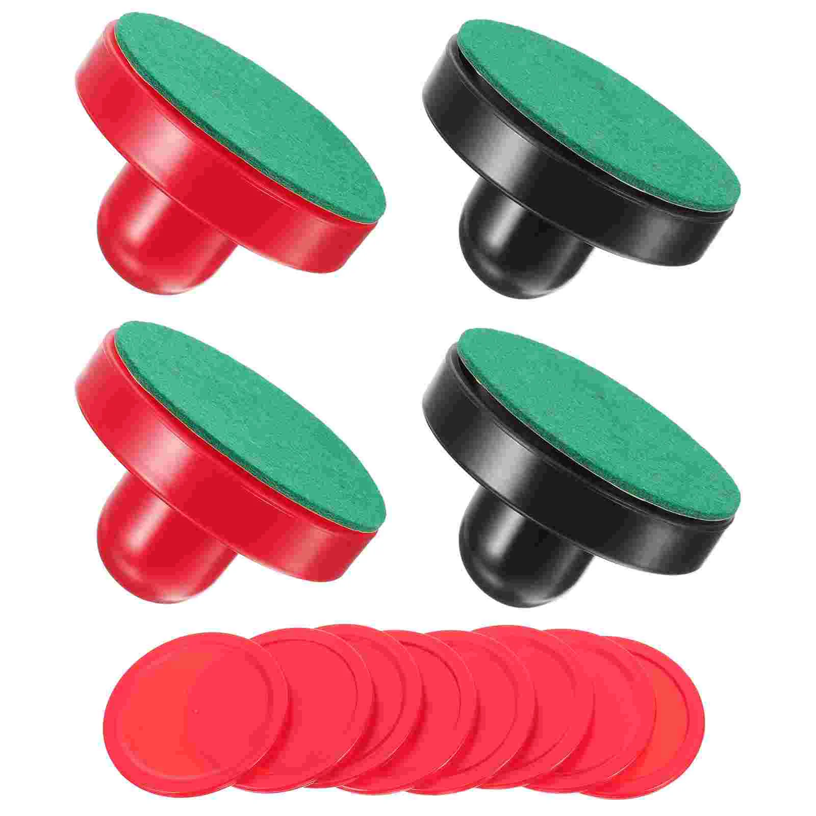 

16 PCS Puck Child Hockey Air Table Pucks Paddles and Pushers Instant Supplies Handles Replacement