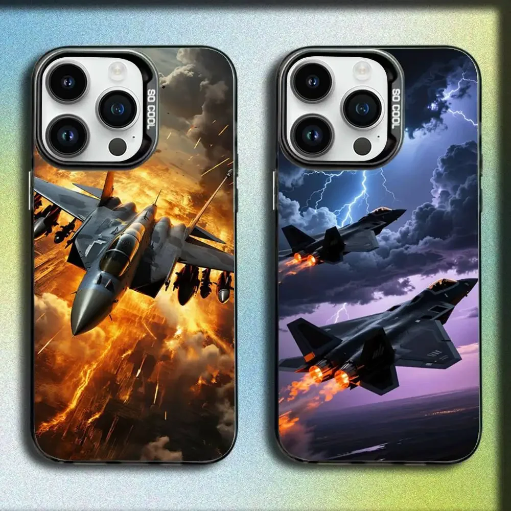 

Fighter plane Phone Case For iPhone 17,16,15,14,13,12,11,Pro,Max,Plus,E,SE4,Air,Mini Black IMD Box