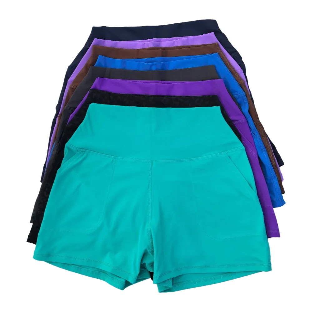 AliExpress NONE Women Shorts Sports Shorts For Women New Cycling Jogging Fitness High Waist Push Up Gym Shorts Wide-leg Yoga Shorts