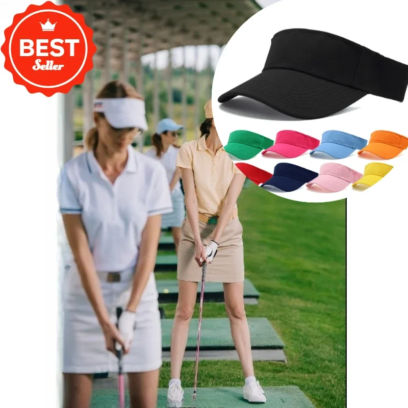 

1PCS 56-60cm UV Resistant Adjustable Outdoor Golf Top Cap Fitness Exercise Peaked Cap Motion Baseball Sunscreen Tennis Run Campi