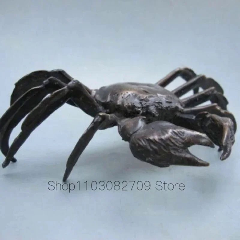 

collectable Old Bronze Statue Handcarved Money Crab Money wealth ~Wish U Wealth