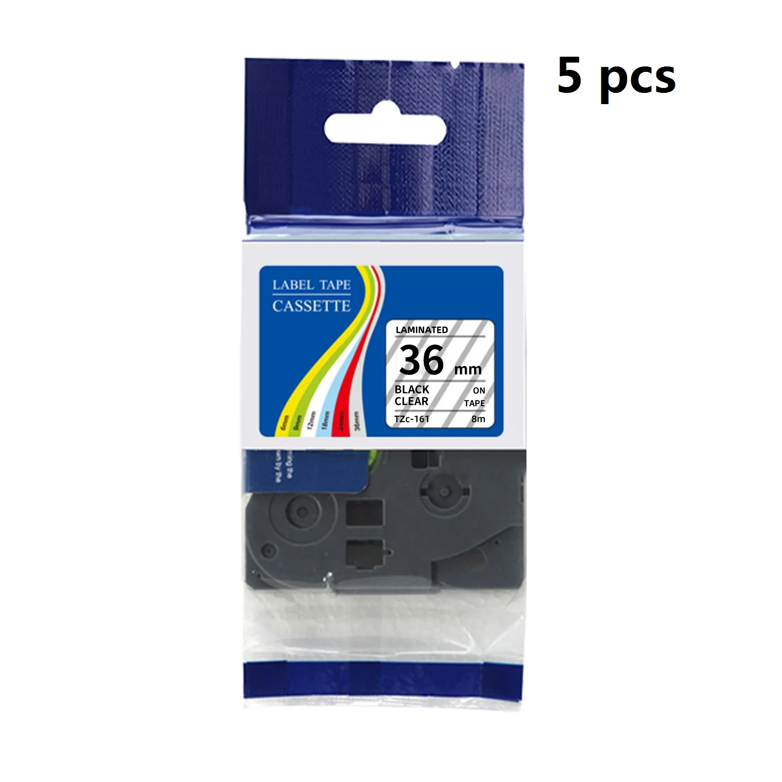 5 pcs Compatible Brother TZe Lamilated Label Tape 36mm wide for Brother P Touch Printers