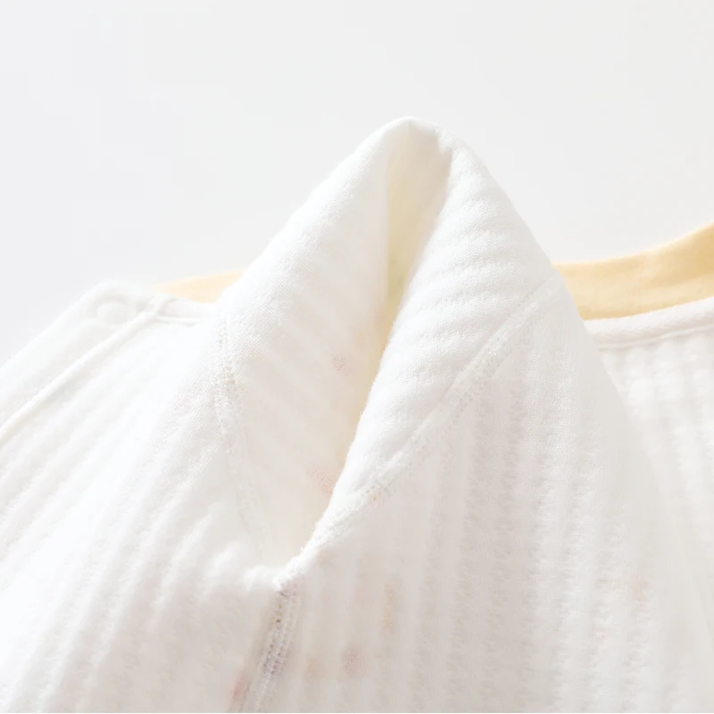 Gepolsterter Baby-Strampler 0-24M, Herbst-Winter Reine Baumwolle Thermo-Schlafanzug, Leichter Unisex-Krabbelanzug für Babys Jungen Mädchen – Detail 8