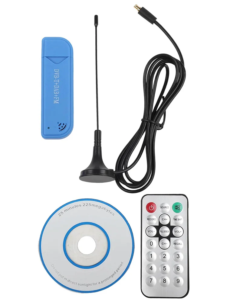 USB2.0 25MHz-1760MHz FM for Digital for tv Tuner Dongle Plastic With for antenna 8.5*2.5*1 Cm for tv Adapter Tuner