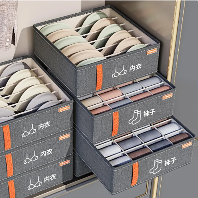 Drawer Underwear Storage Box For Sock And Clothing Organizer Division Multifunctional Household Wardrobe Classification Box