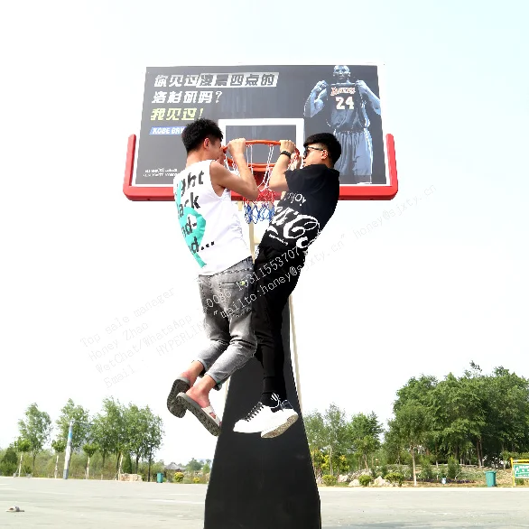 Hot Selling Ball Hoop Stand With Tempered Glass Backboard and Adjustable Portable Basketball Hoops Basket With Rim Stand