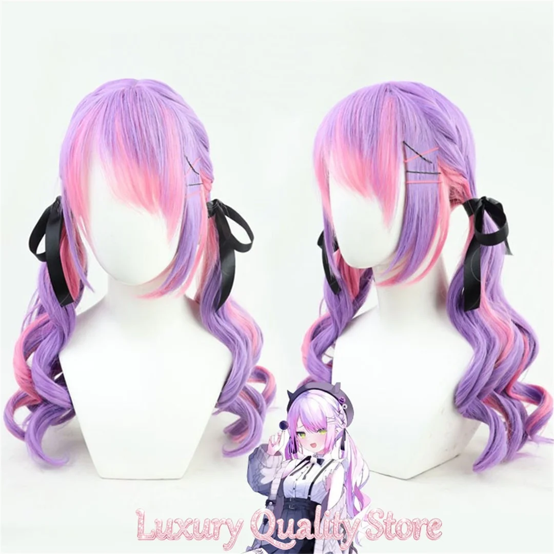Cosplay Hololive VTuber Tokoyami Towa Wig Anime game party wig heat-resistant synthetic wig