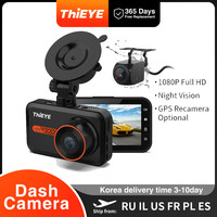 ThiEYE 1080P Dash Cam HD Car Video Recorder 3.0 Inch Support Rear Cam GPS Car Camera Car DVR  24H Parking Auto Recorder