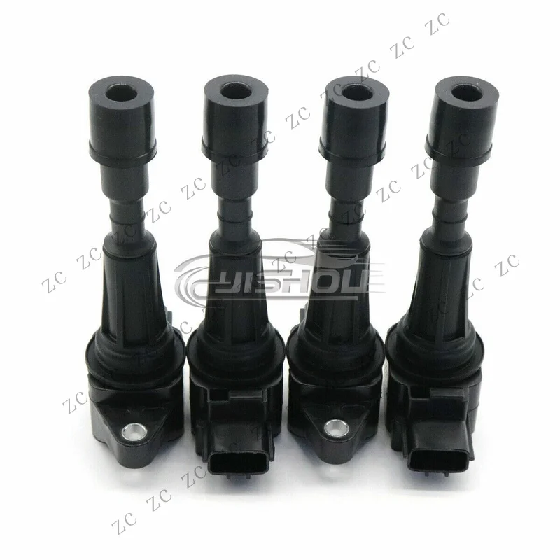 S+ Set of 4 Ignition Coil For 11-15 Mazda 2 1.5L-L4 Mazda 3 1.4L 1.6L ZJ20-18-100