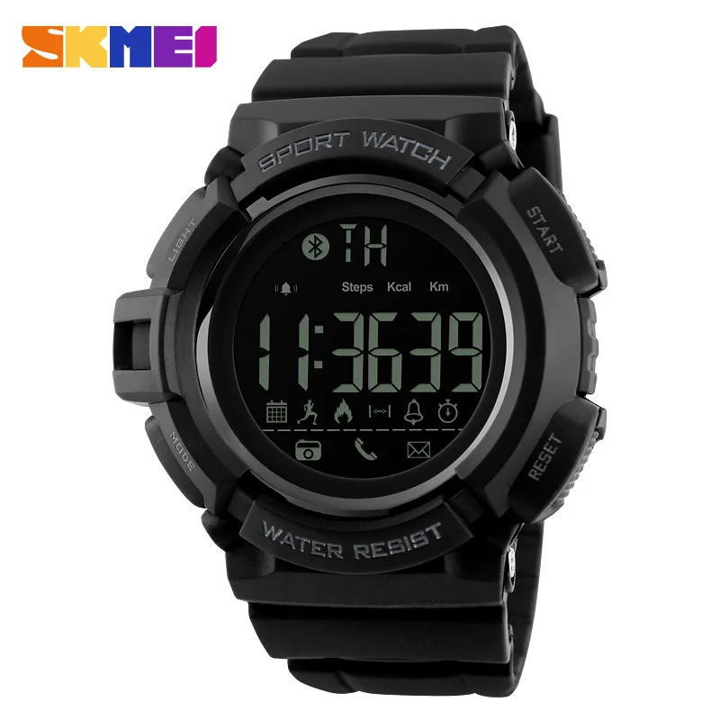 

Skmei New Mobile Phone Bluetooth Sports Waterproof Electronic Watch Smart Step Counting Reminder Watch Support IOS Android