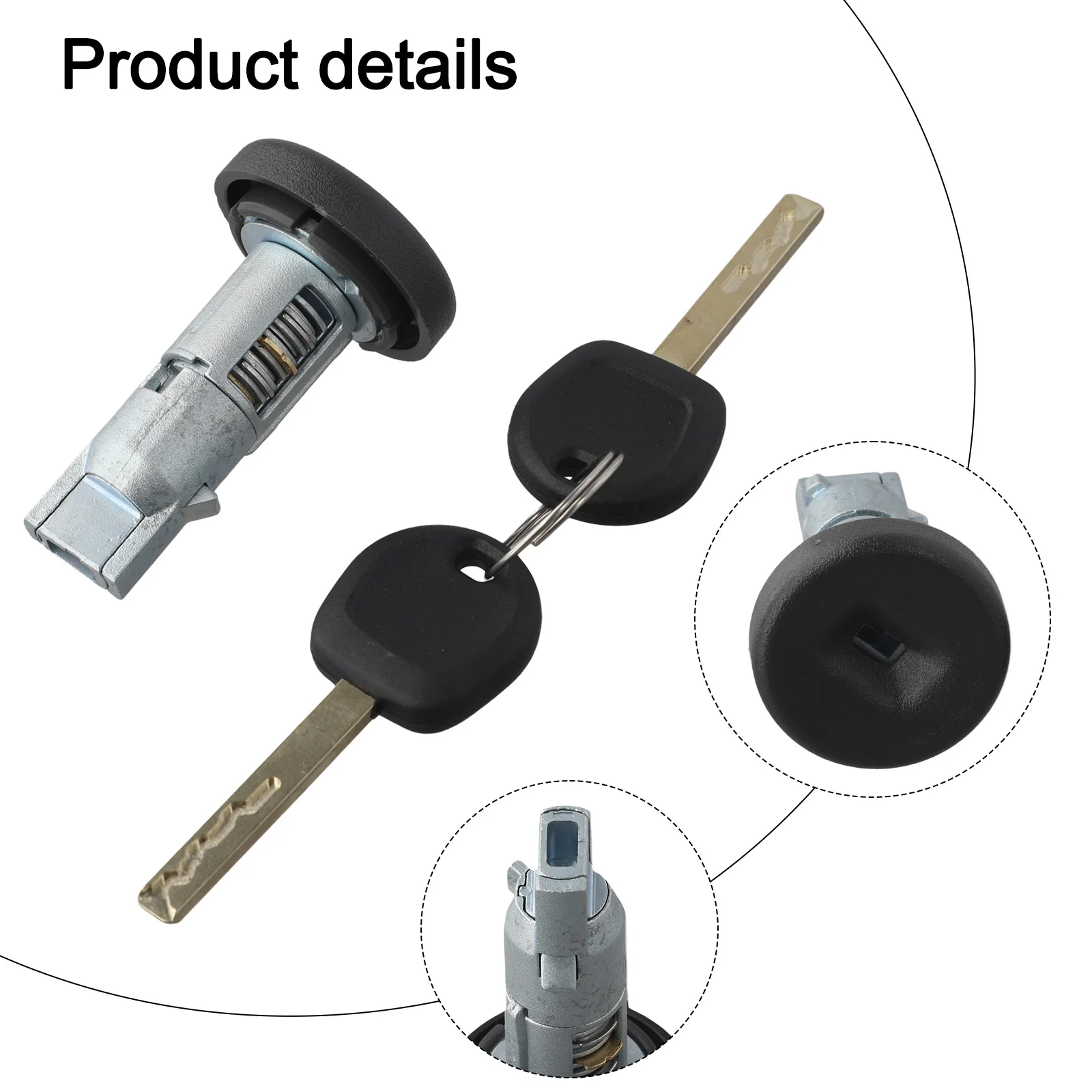 

Direct Replacement For Ignition Lock Cylinder Switch with Keys 84668679 for Chevy For Silverado 1500 2014 2019