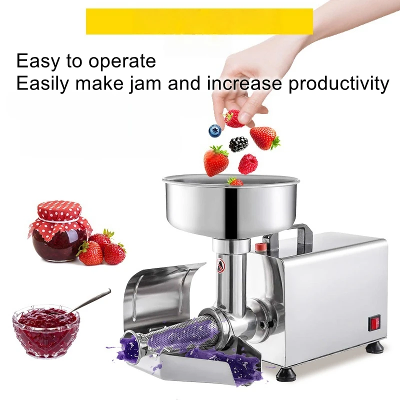 Electric Jam Maker for Tomatoes, Blueberries, and Strawberries Commercial-Grade Stainless Steel Jam Machine