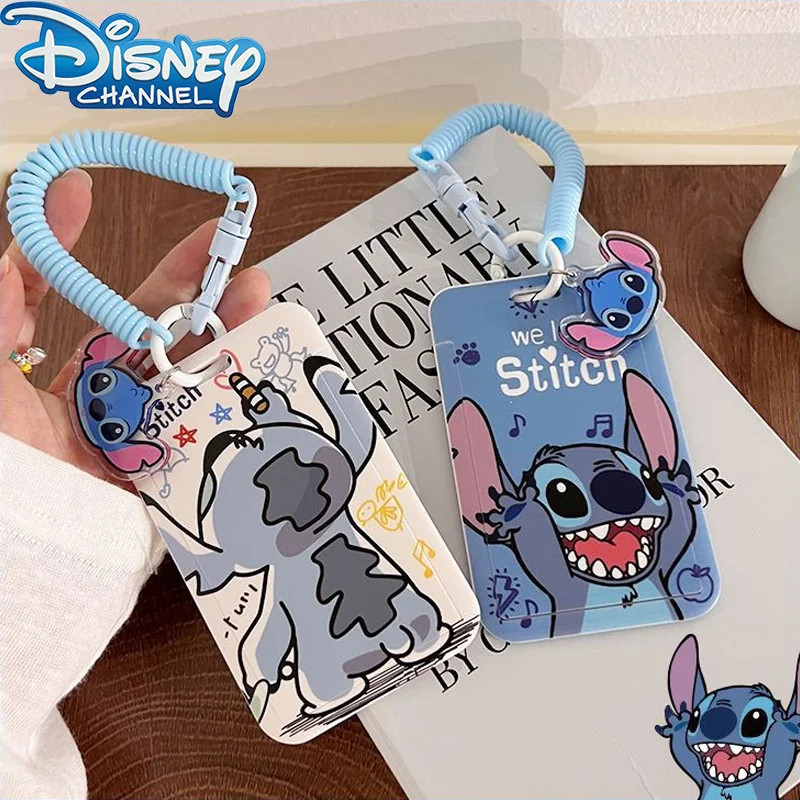 Funda de tarjeta de puntada de Disney, bolsa de equipaje de carcasa dura, Soporte para tarjeta de identificación, Control de acceso, tarjeta de Metro, trabajo de alivio, regalos de PC