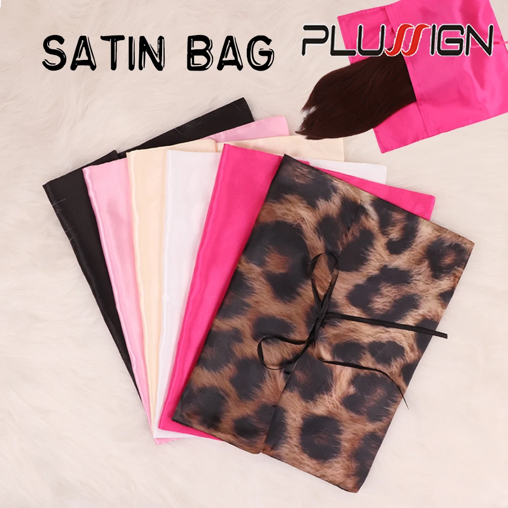 1/3pcs Soft Satin Wig Bags for Storage Envelope Satin Bag Silk Hair Packaging Pouches for Multiple Hair Pieces & Hair Tools