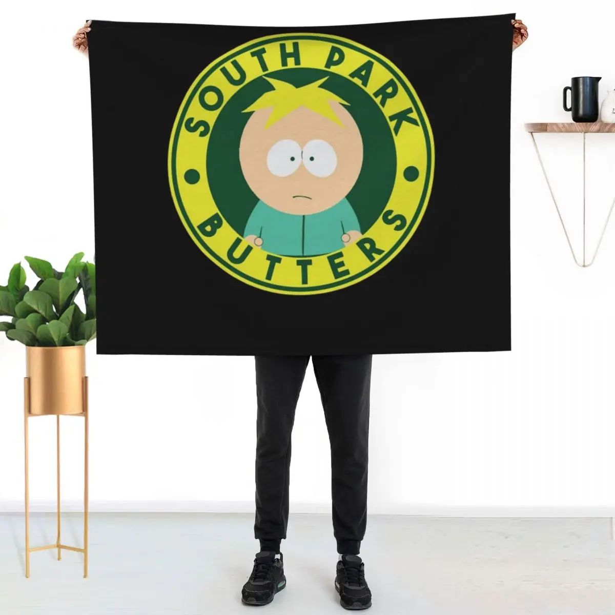 Butters Throw Blanket Loose Weighted Cute for babies For Decorative Sofa Tourist Blankets