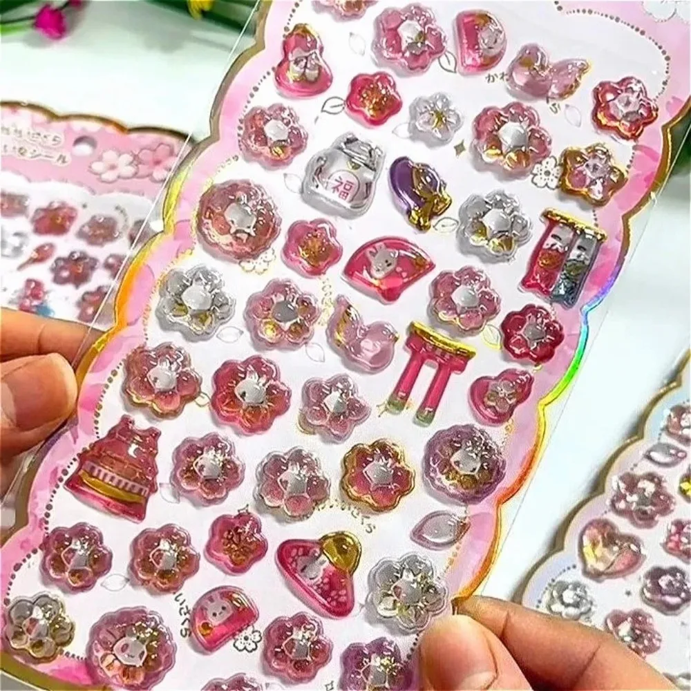 

Милые японские 3D-наклейки: Дарума, Ветряные колокольчики, Ворота Тории, Рельефные наклейки с цветами сакуры, Хрустальные стикеры для скрапбукинга, Декор для школы