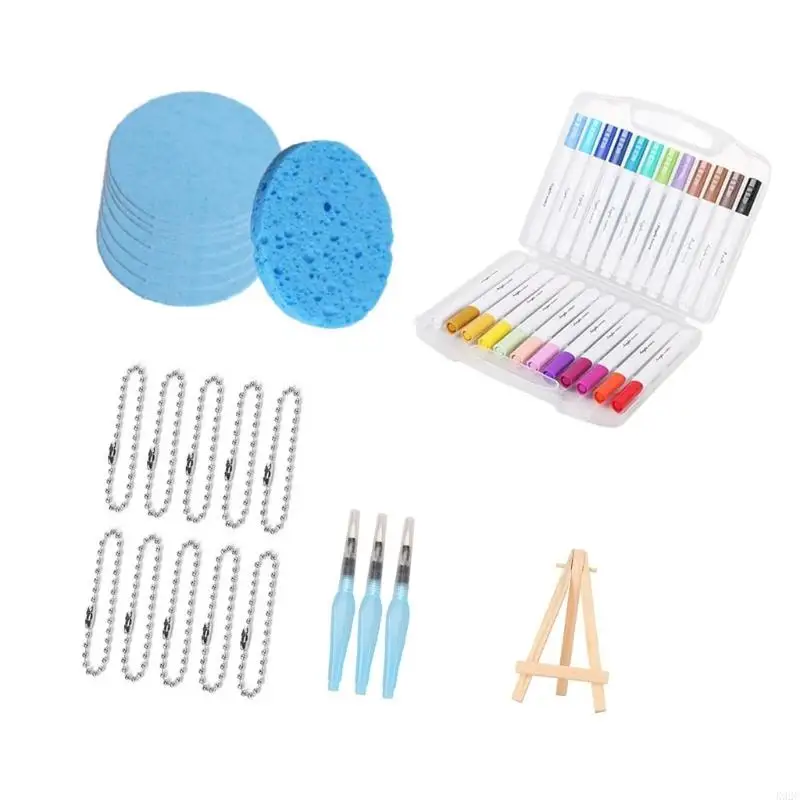 1Set Artistic 3D Raised Foam Texture Painting Paper Bubble Drawing Pen Set K92C