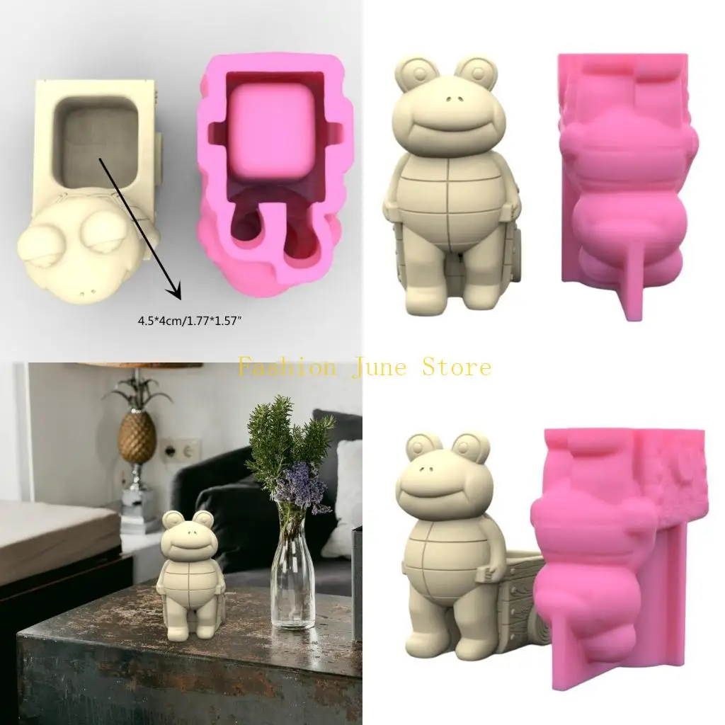 

N5KA Pen Holder Flower Pot Silicone Molds DIY Planter Mold