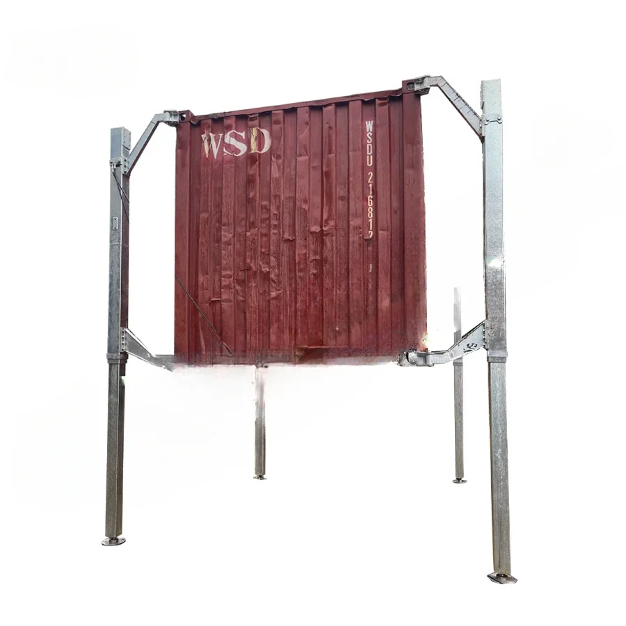 Steel Body Hydraulic Lift Electric Control Storage Container Hoist 4 Hydraulic Leg Cylinders