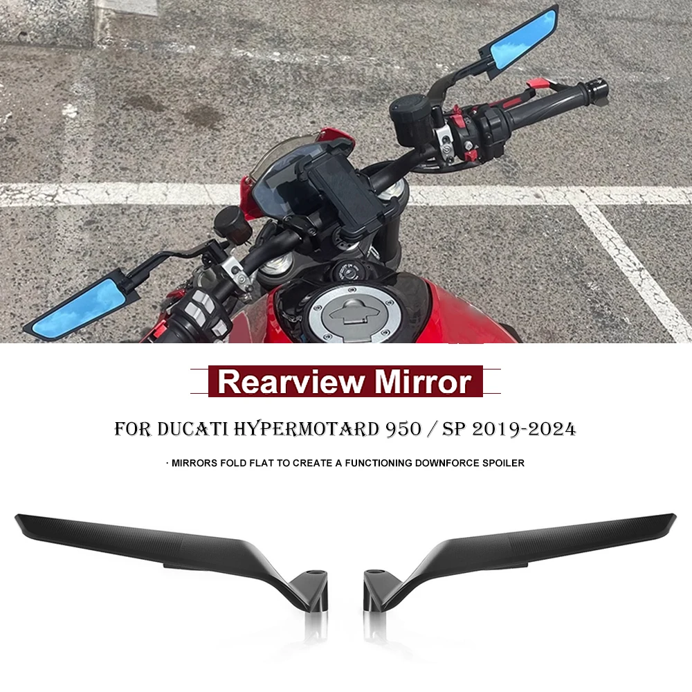 

For Ducati Monster 937 SP 2021 2022 2023 Motorcycle Streetfighter V4 S V4S V2 Rearview Mirror 360° Adjustable Rear View Mirrors