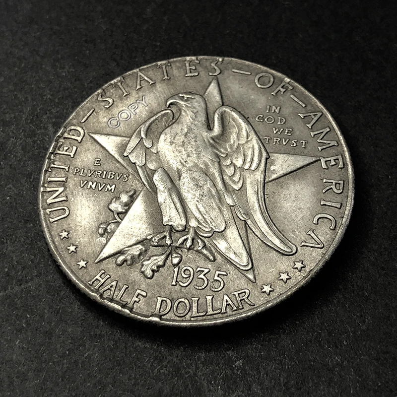 عملة تذكارية لحملة الامو ، ميدالية تكساس العتيقة في الذكرى المئوية ، ديكور المنزل الملاك ، هدية العيد ، * * ، * * *