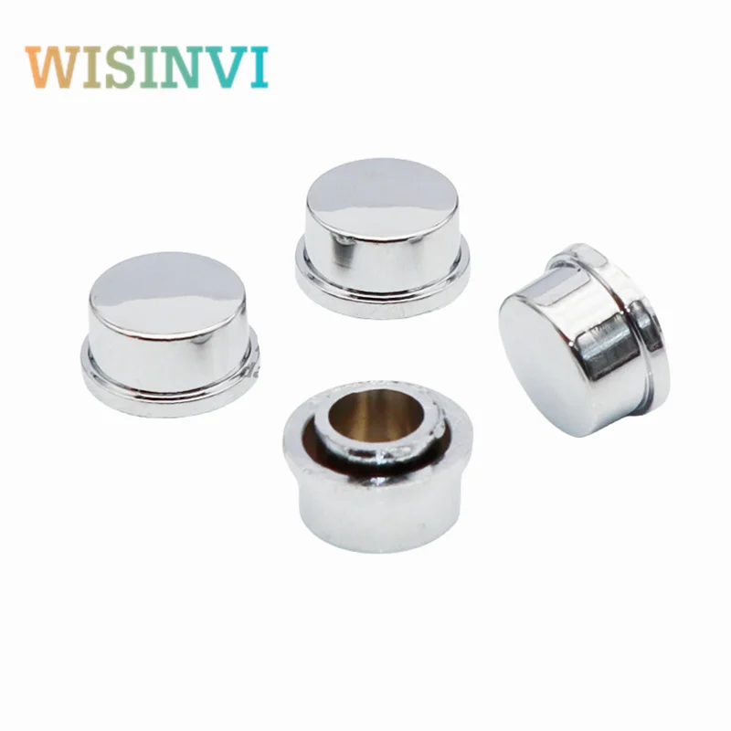 10pcs 13*8MM plating silver knob cap Amplifier volume knob cap Tact Switch cap circular hole 7.2mm