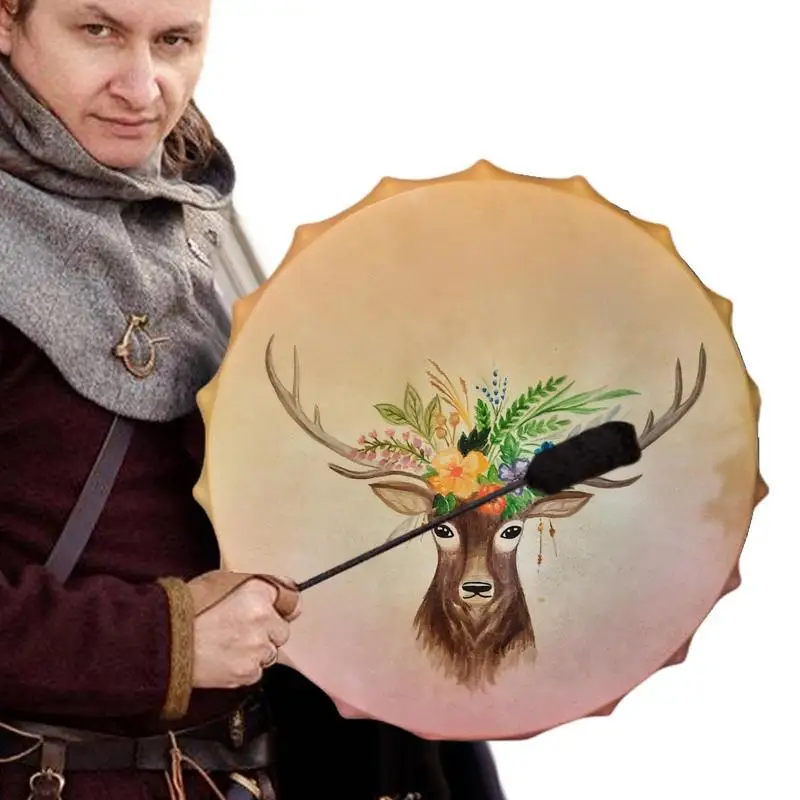 

Shaman Drum Instrumental Shaman Elk Drum Kids Drums Musical Instruments For Home School Party Supplies
