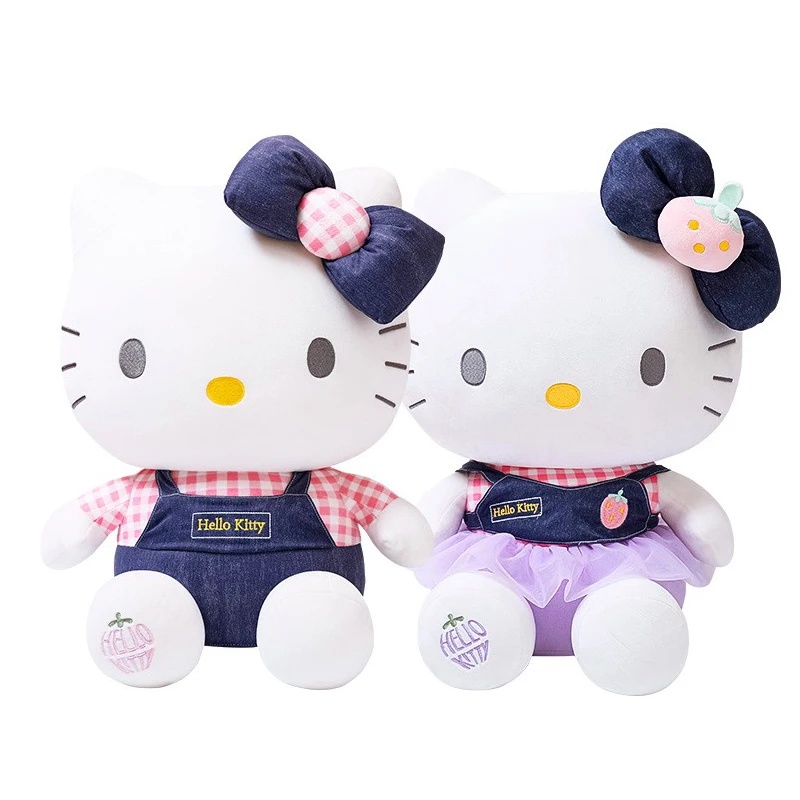 Original Sanrio Hello Kitty Plush Toys Kuromi My Melody Sweetheart Series Plush Doll Bedroom Super Soft Short Pajamas Doll