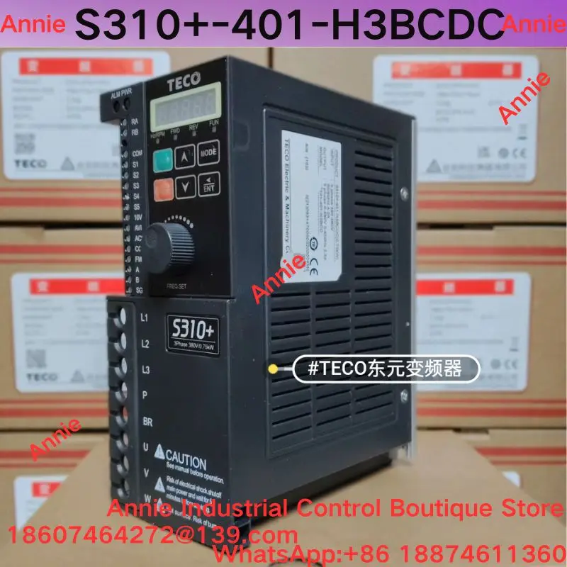 Brand New Frequency converter S310+ series, model S310+-401-H3BCDC, 0.75KW