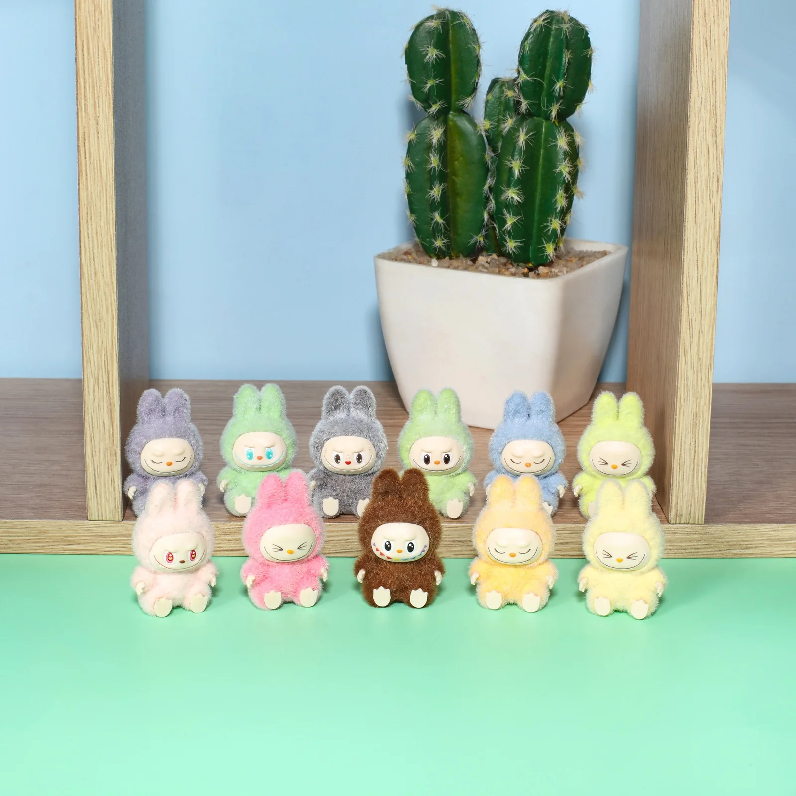 Série labubu dos desenhos animados mini reunindo requintado bonito boneca presente diy pingente acessórios decoração brinquedos kawaii presente de natal