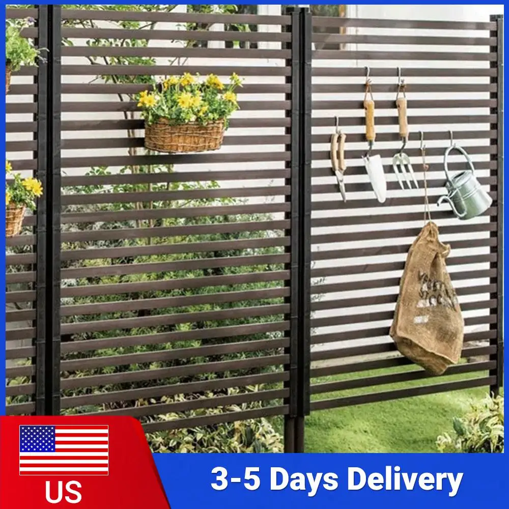 

3 Ft W X 4 Ft H Metal Outdoor Privacy Screen Privacy Fence Privacy Screen Fence Fence Panel for Outside Backyard Garden Patio