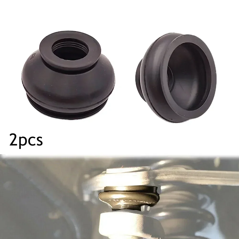 2pcs Car Suspension Steering Ball Joint Rubber Dust Boot Cover Track Tie Turn Rods Ends Set Parts Accessories