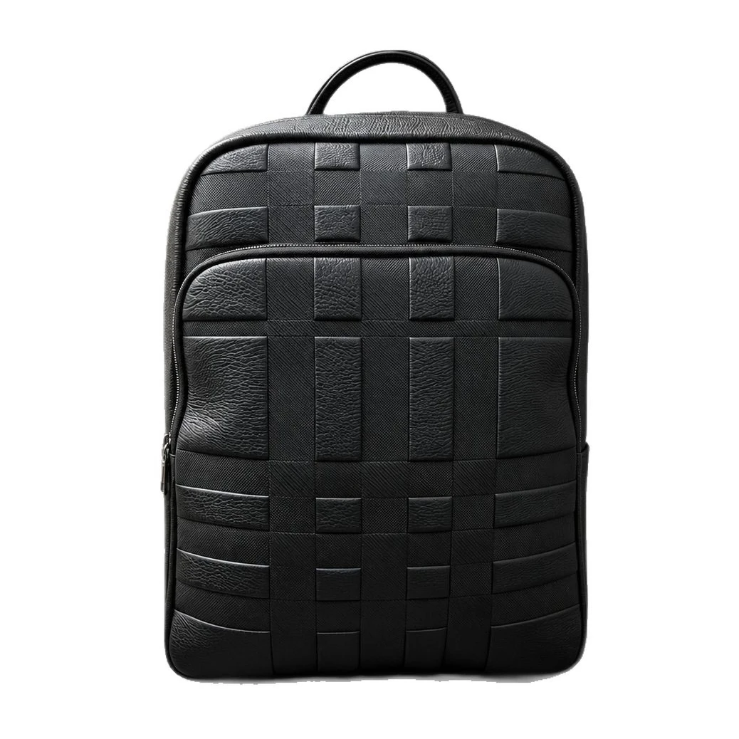 2027 New Brand Stripe Genuine Leather Men Backpacks Real Natural Leather Student Backpack Boy Luxury Business Laptop School Bag