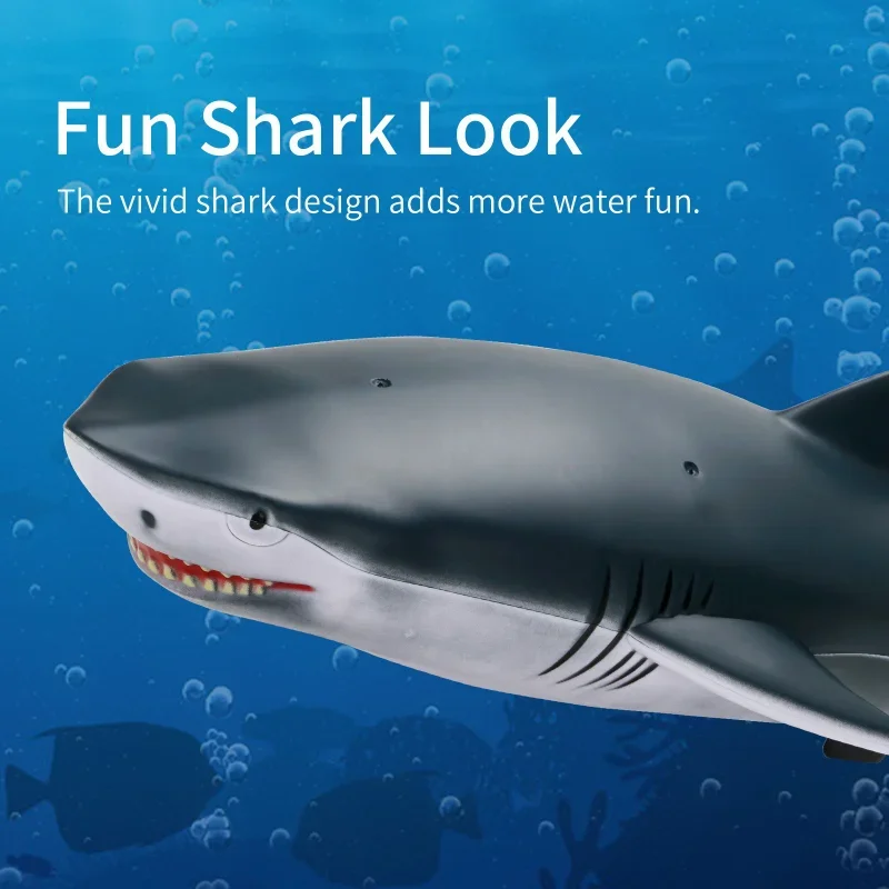 2.4G telecomando Shark Toys piscina bagno regalo telecomando barca giocattoli bambini ragazzi bambini Cool Toys Shark Submarine