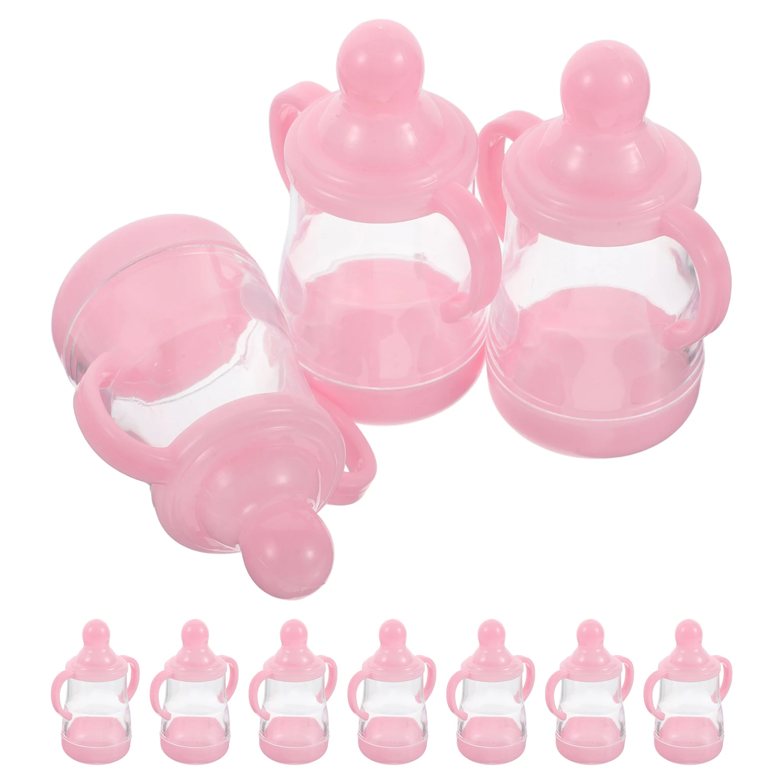 

10 Pcs Bottle Candy Box Girl Shower Decorations Bottle-shaped Boxes Feeding