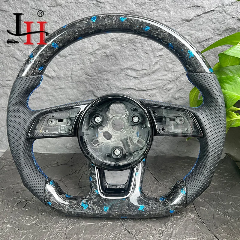 Forged Carbon Steering Wheel, Suitable For Audi A4 V8 A3 8Y S3 RS3 S4 Models, Optional Paddle Shifters Version, Car Accessories