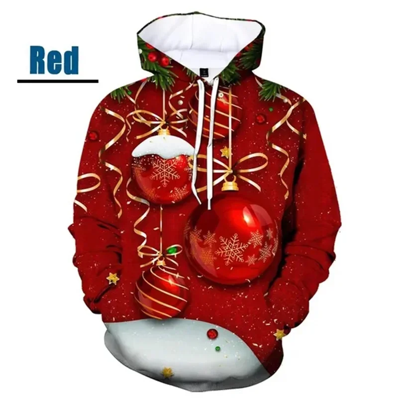 Christmas Graphic Hoodies For Men 3D Merry Christmas Printing New In Hoodie & Sweatshirts Kids Funny Pullovers Women Fashion Top