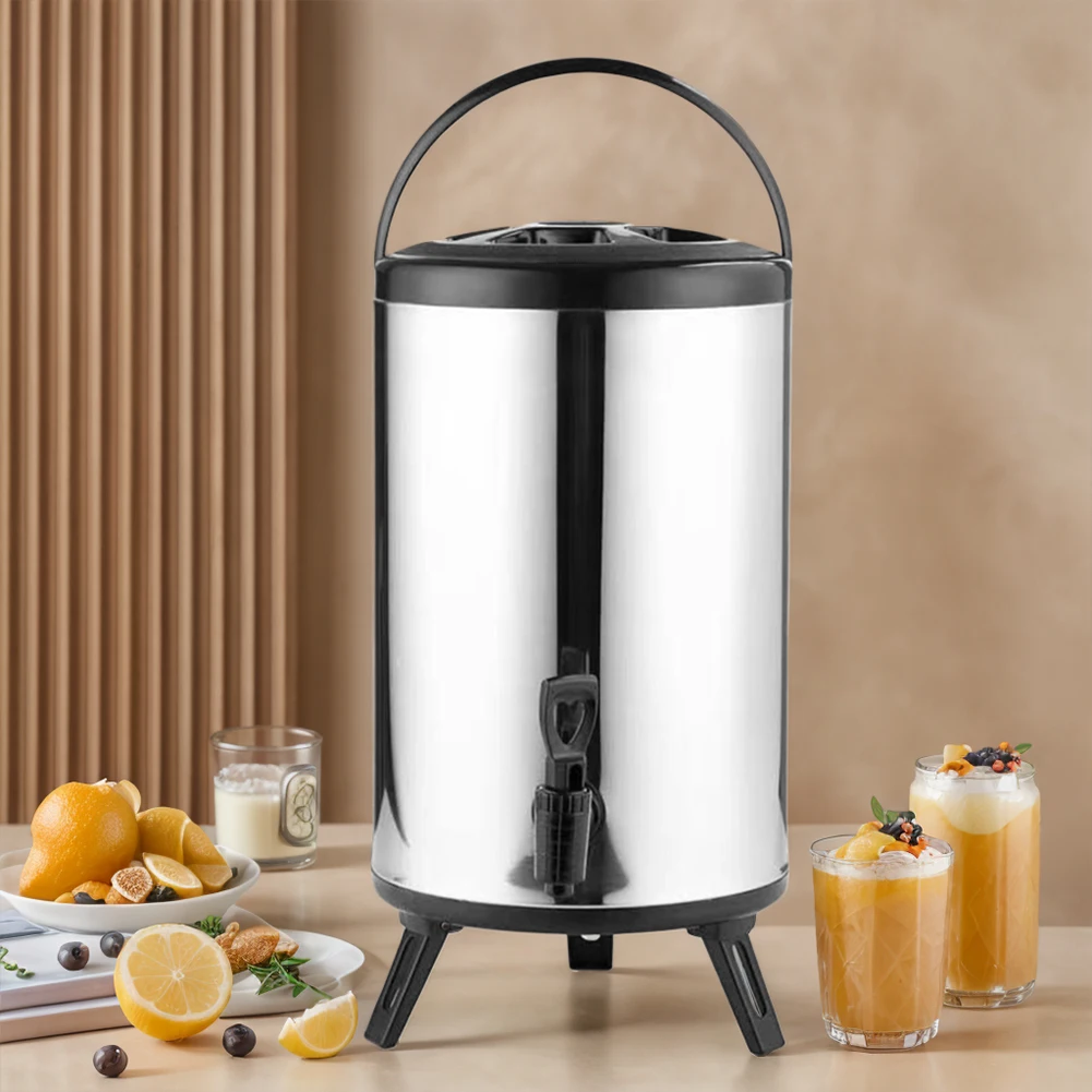 Stainless Steel Insulation Barrel Large Capacity 6L or 8L Hot Water Insulation Tank Perfect for Kitchen and Industrial Use