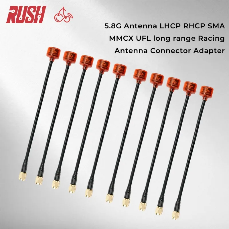 

Антенна Rush Cherry FPV 5.8G LHCP RHCP SMA MMCX UFL для дальних полетов, адаптер-коннектор для гоночных квадрокоптеров и дронов FPV