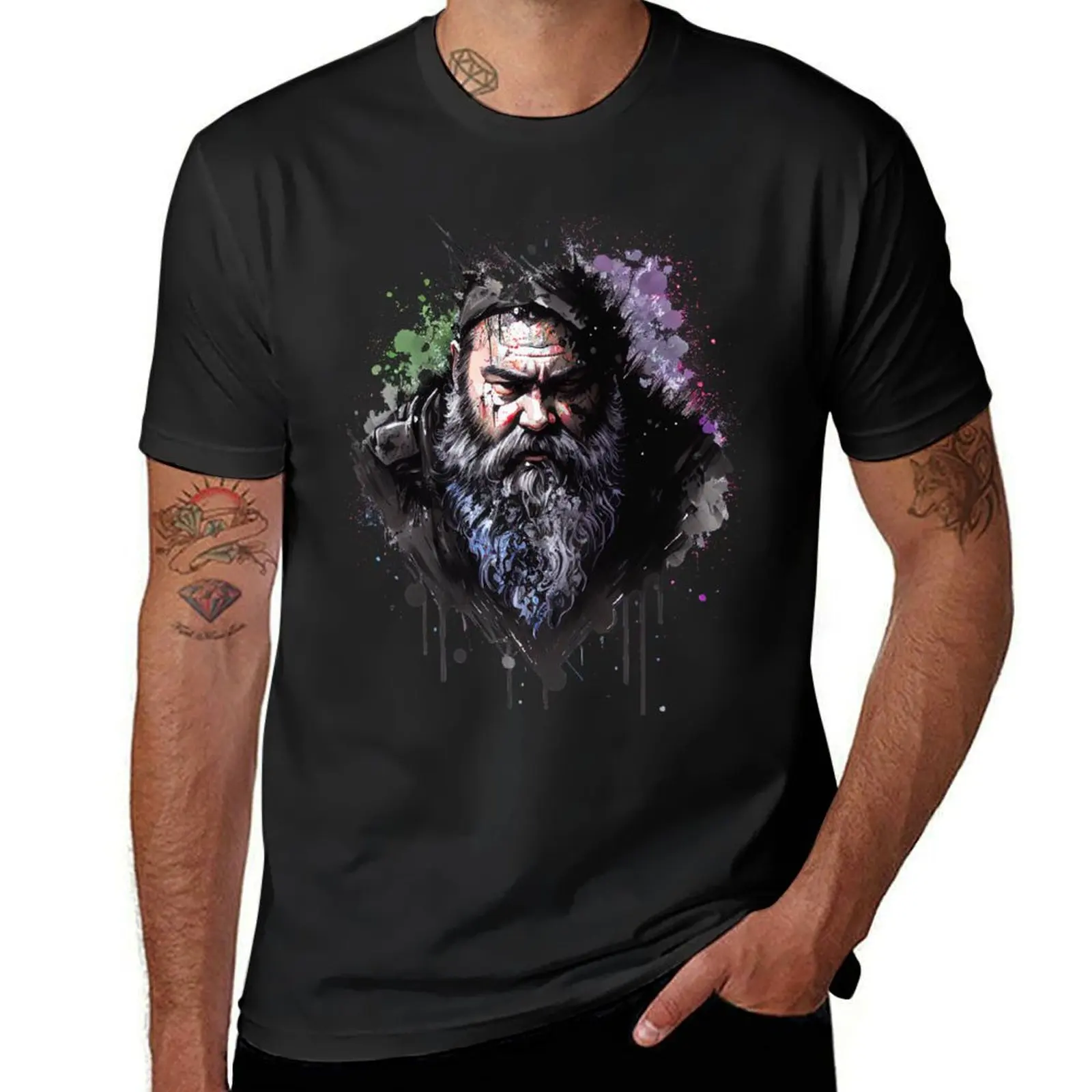 Dwarven Spirit III T-Shirt Short sleeve tee graphics vintage clothes anime oversized t shirt men