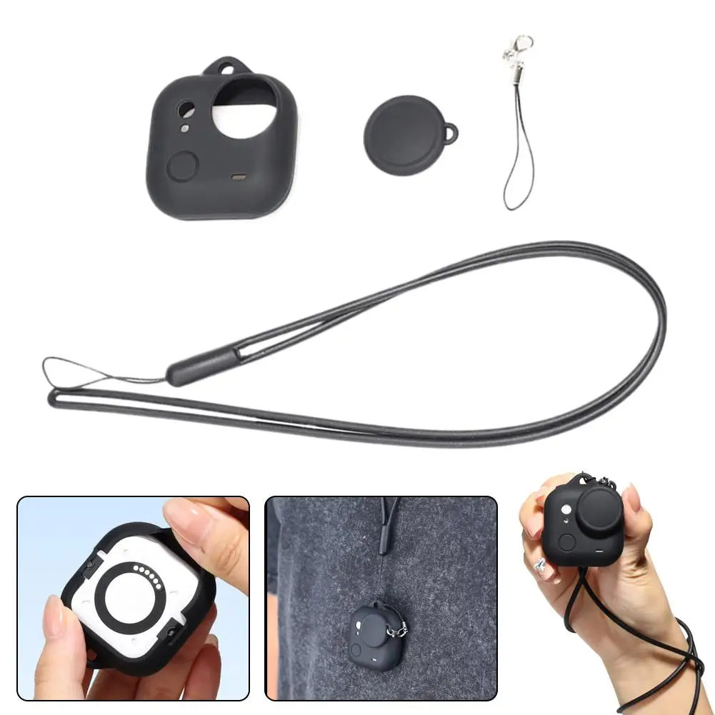 Soft Silicone Cover For Insta 360 GO Ultra Anti Scratch Anti-drop Lens Cover Accessories With Anti-loss Lanyard Anti Drop C V0X6 view 2