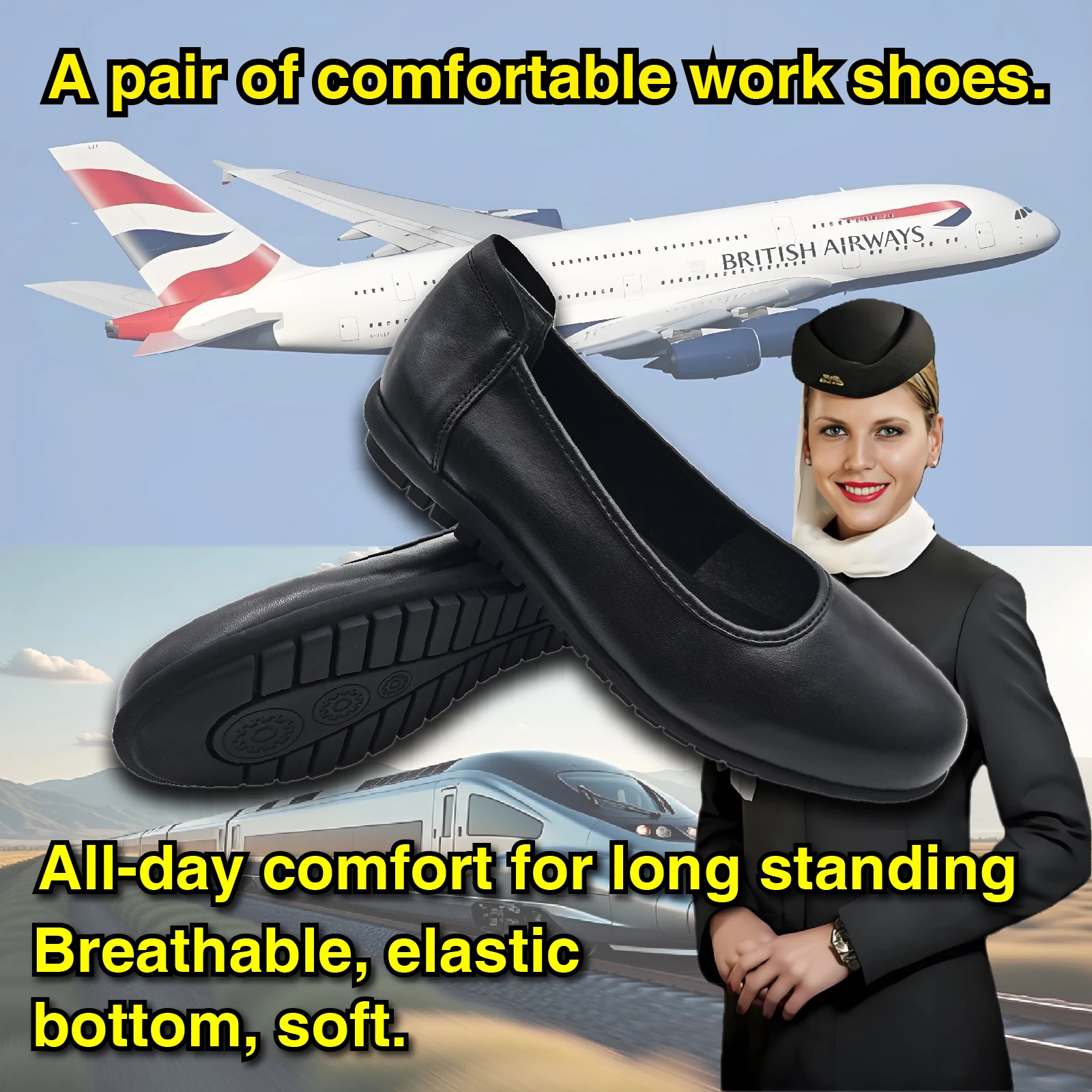 

Натуральная кожаная обувь на низком каблуке, здоровая, удобная, дышащая, мягкая и амортизирующая. Подходит для тех, кто долго стоит на работе, беременных женщин, поездок на работу, шопинга, деловых встреч, отдыха, свид