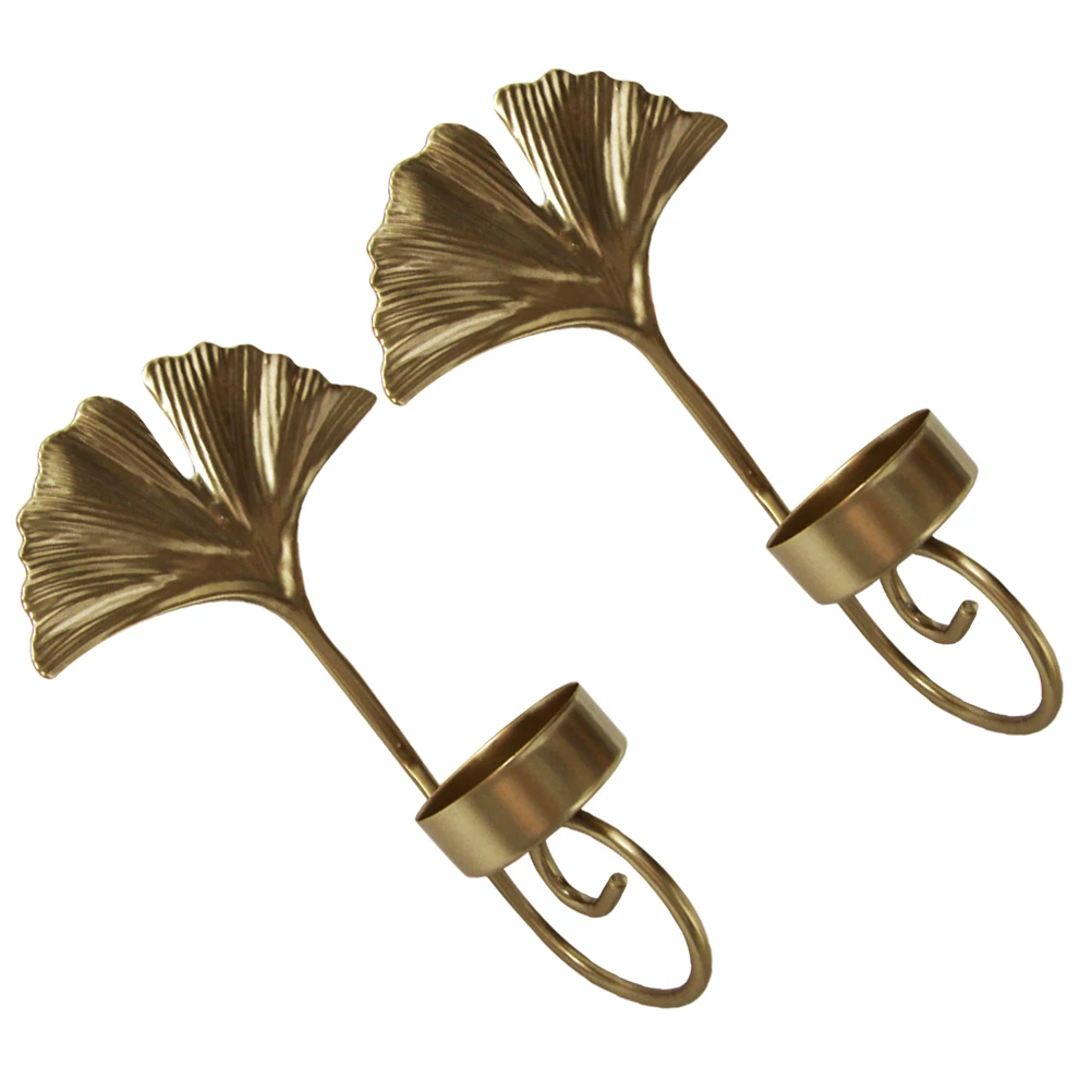 

2pcs Wall Hanging Holder Tealight Stand Farmhouse Decor Christmas Sconces Mounted Candelabra Vintage Room Style