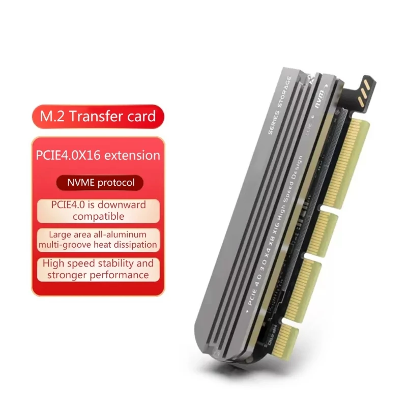 PCIe to M.2 NVME SSD Adapter Card M-Key PCIe4.0 Adapter for Desktops PC Dropship